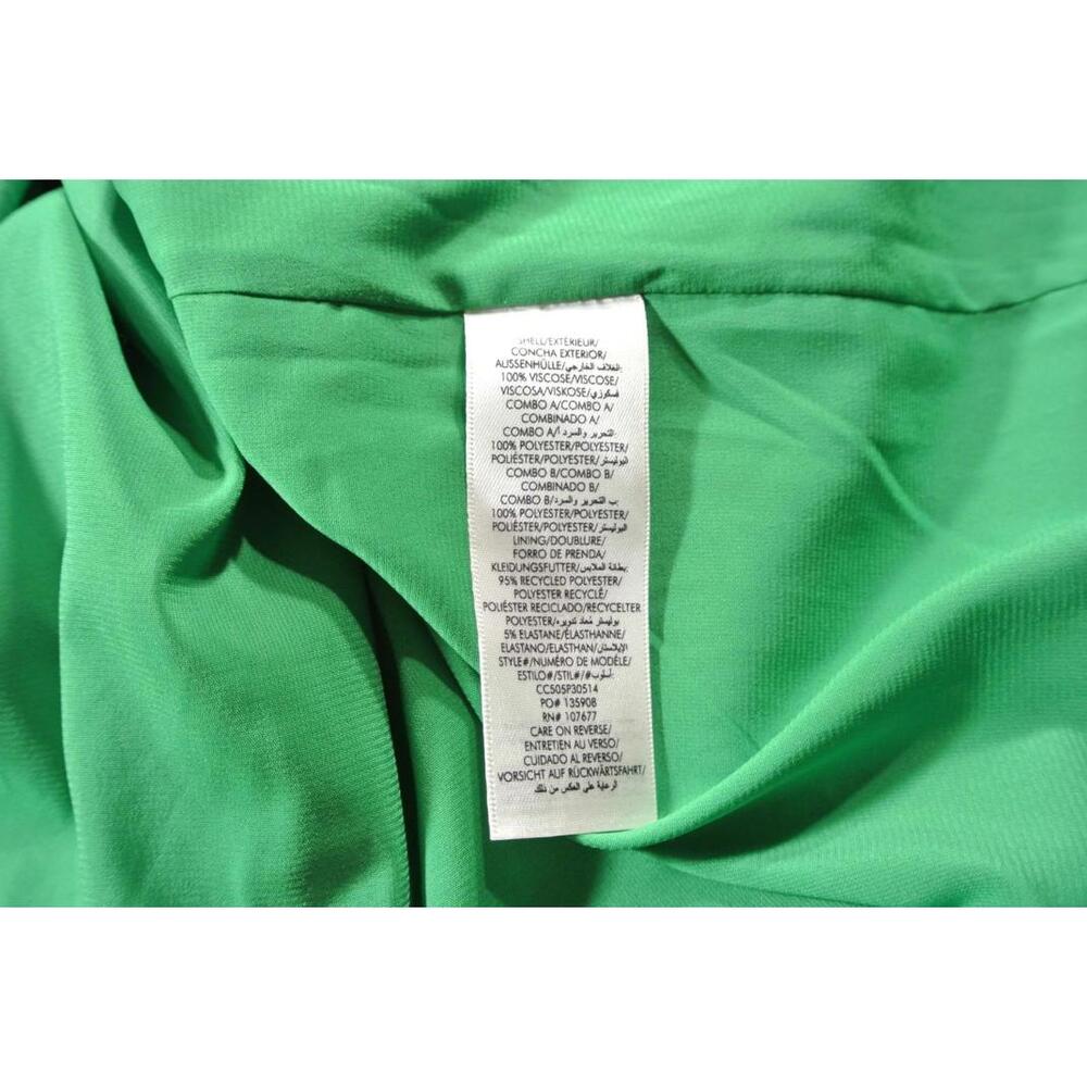 NEW, Alice + Olivia Antonette Button Front Dress in Green Sz 10 #MD1408 - Picture 10 of 11